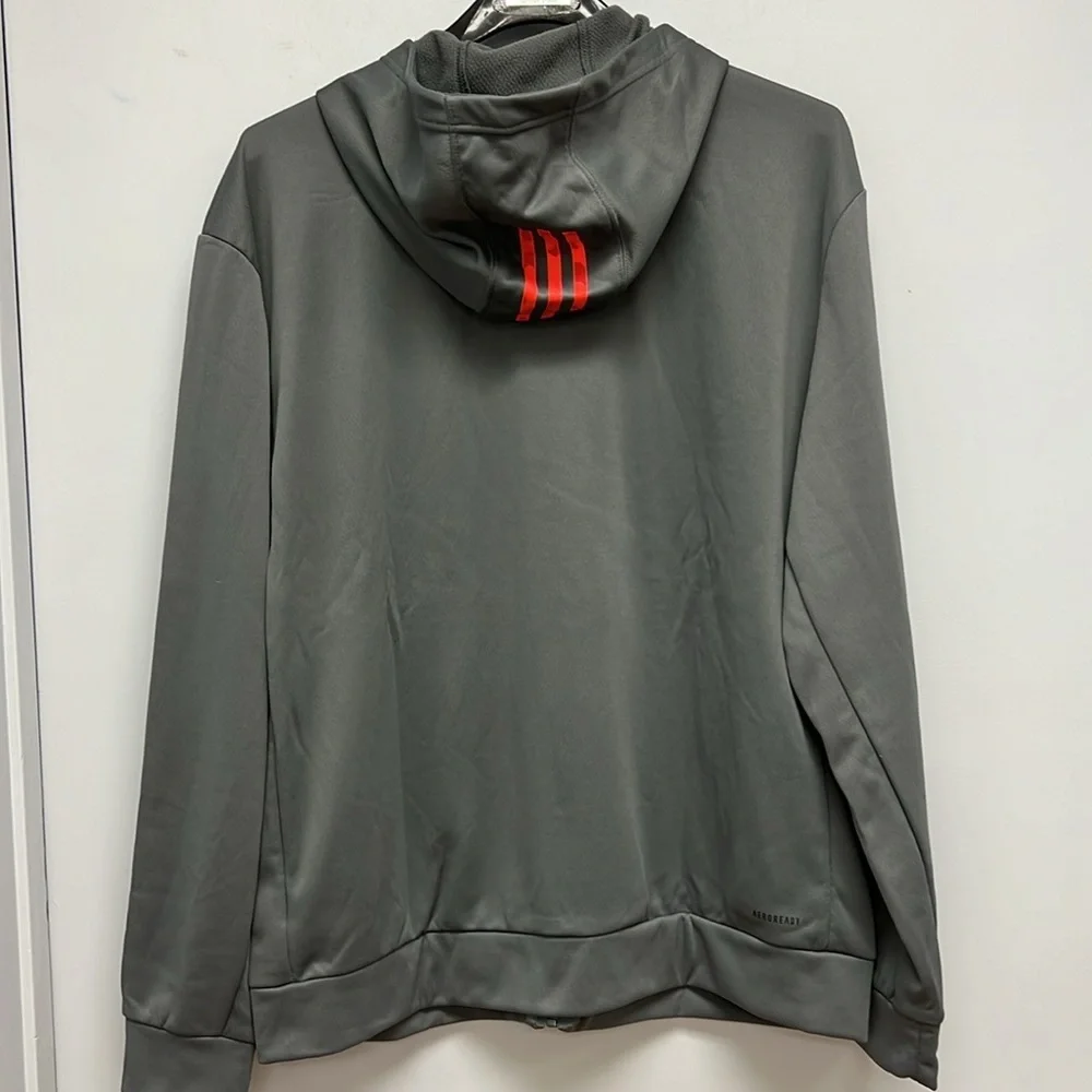 NEW Men’s Adidas Full Zip Hooded Track Top Size Large